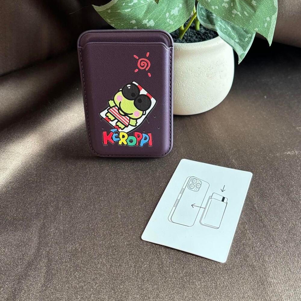 Keroppi magnetic phone card wallet new